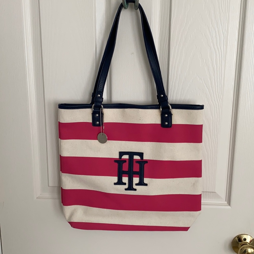 Tommy Hilfiger Striped Handbag/ToteBag